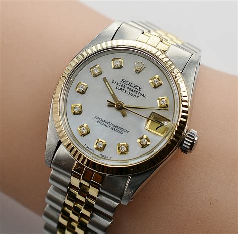 rolex gold dial datejust